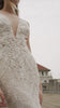 Vestido de novia sirena de encaje hecho a mano, bordado en piedras y cristales, wedding dress fish style hand made